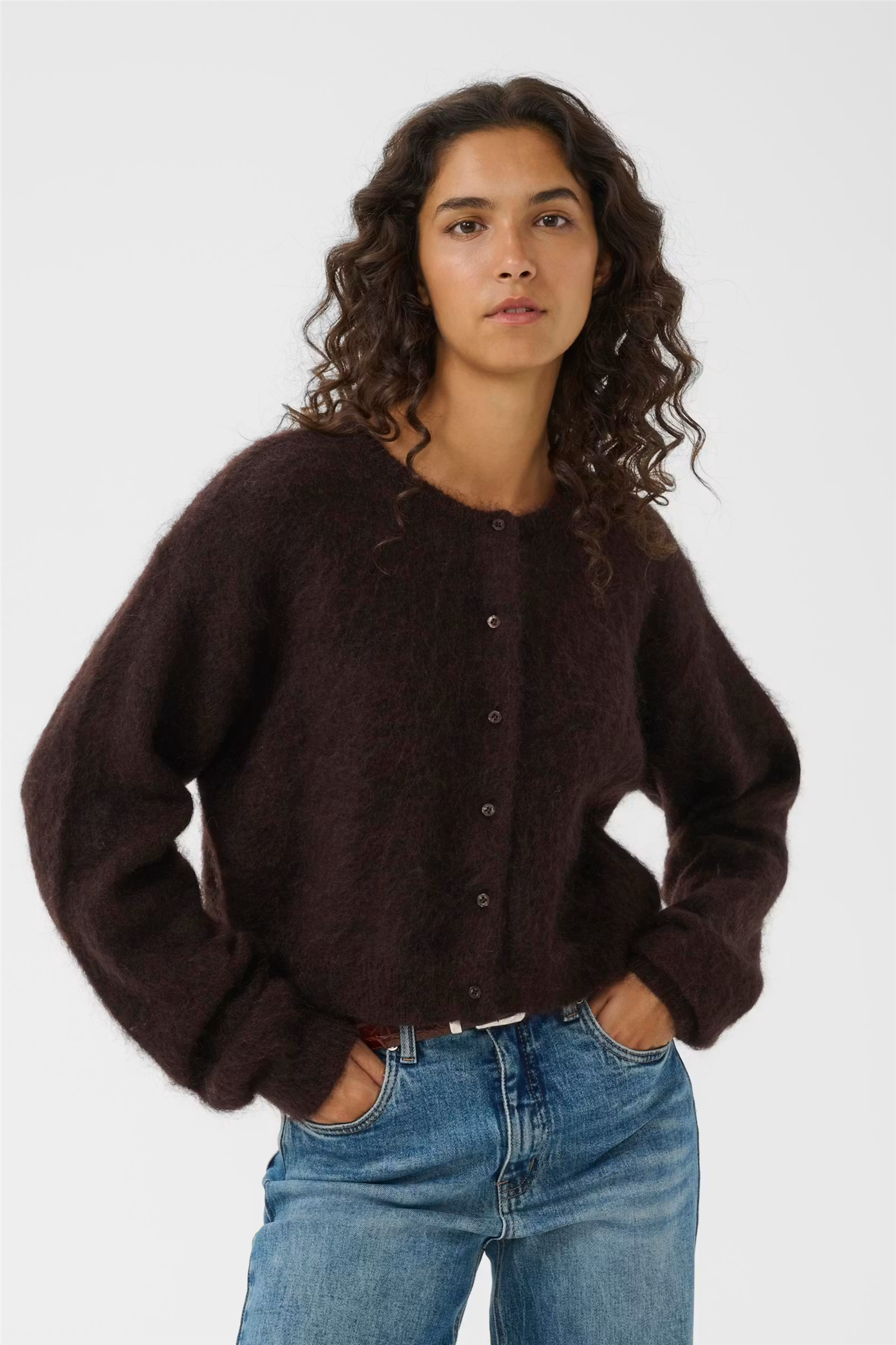GZdebbie cardigan Ganache Melange.