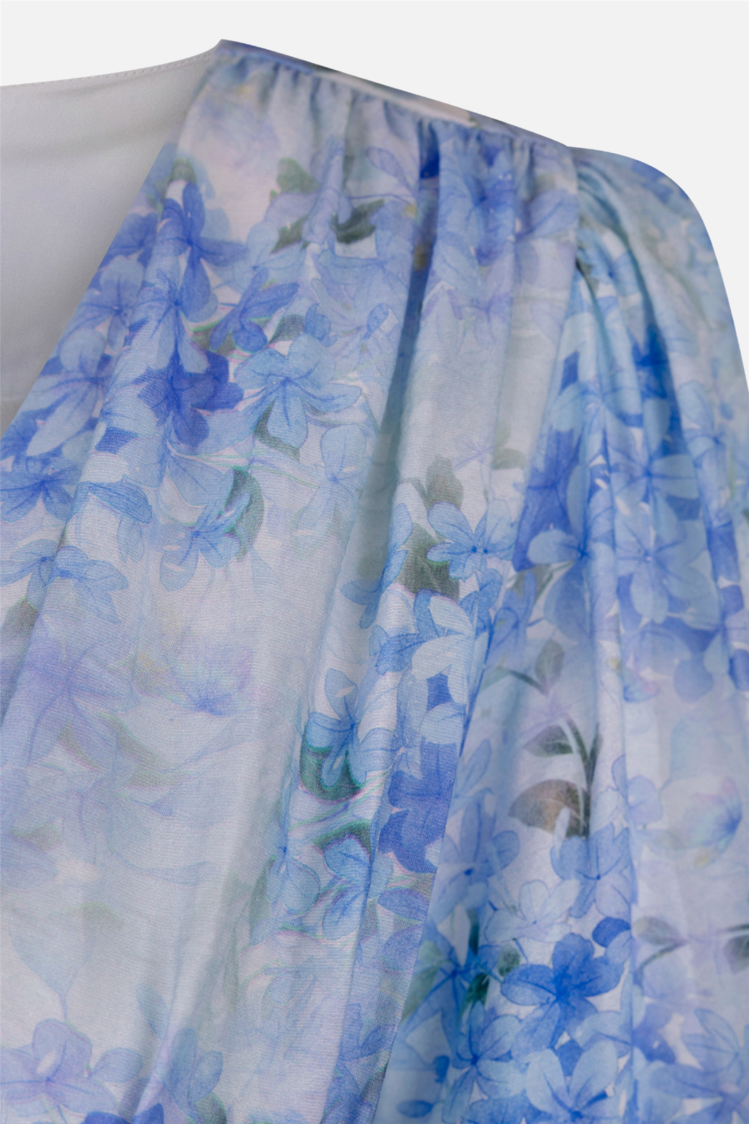 Sasha Dress Blue Flower Aop.