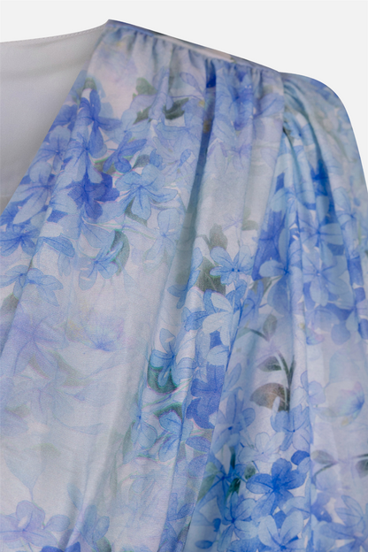 Sasha Dress Blue Flower Aop.