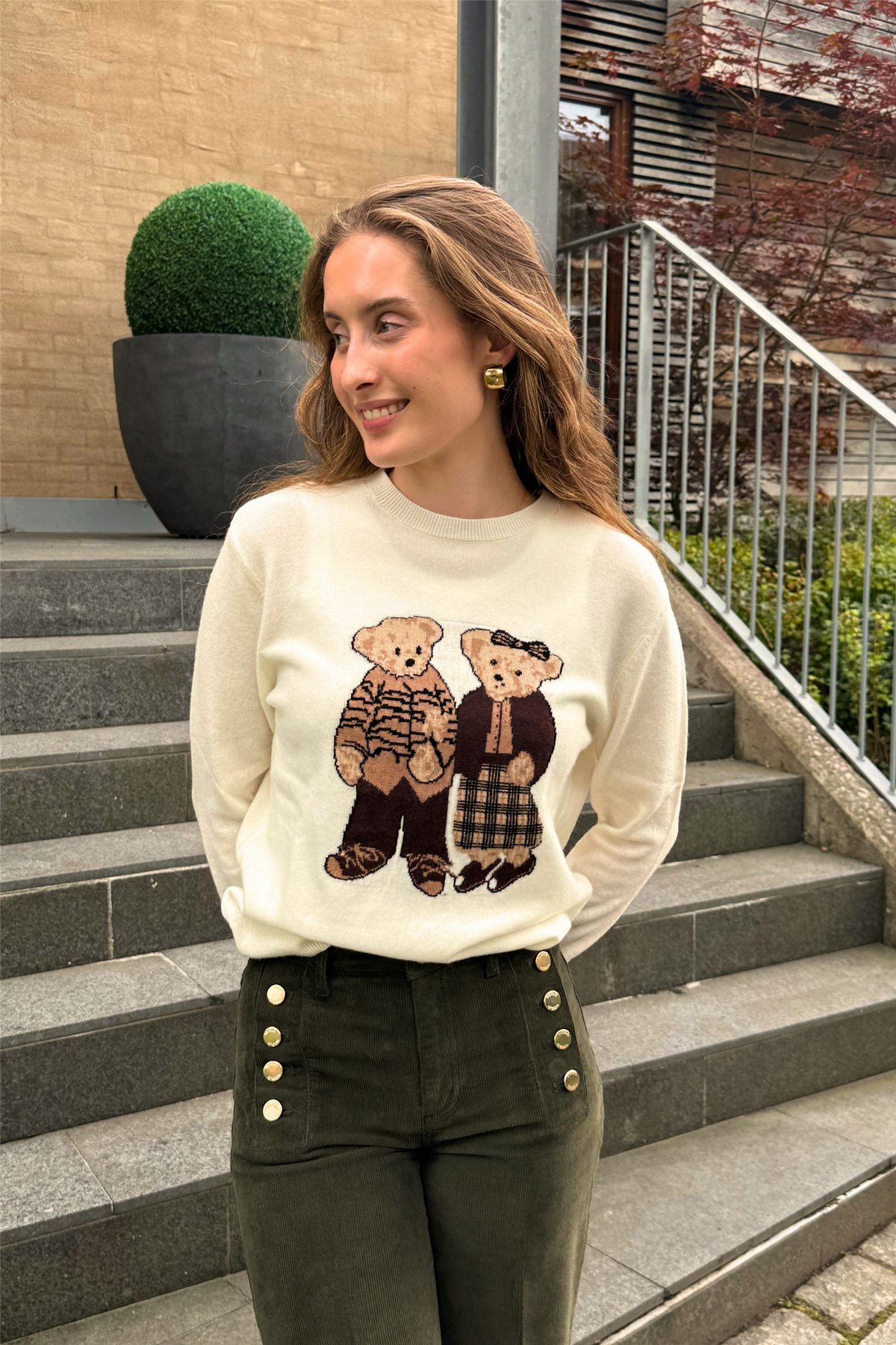 Teddy Duo Sweater Naturale.