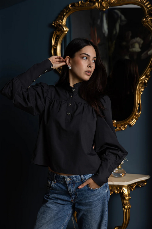 Tilda Blouse Sort