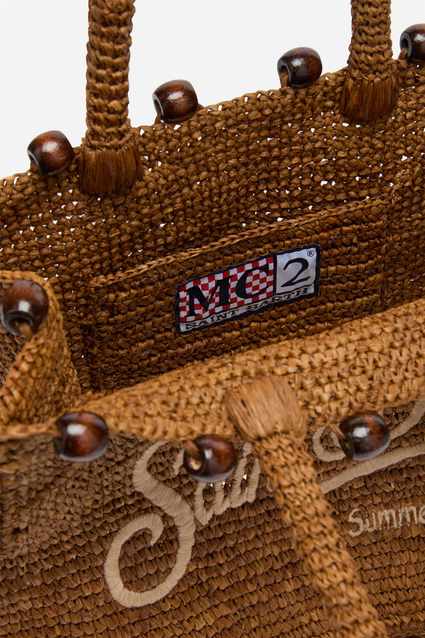 Colette Rafia Handbag Brown