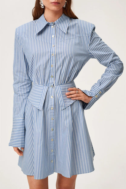 Alassio Dress Blue Stripe