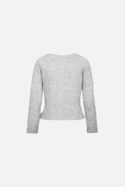 Ada Cardigan Light Grey.