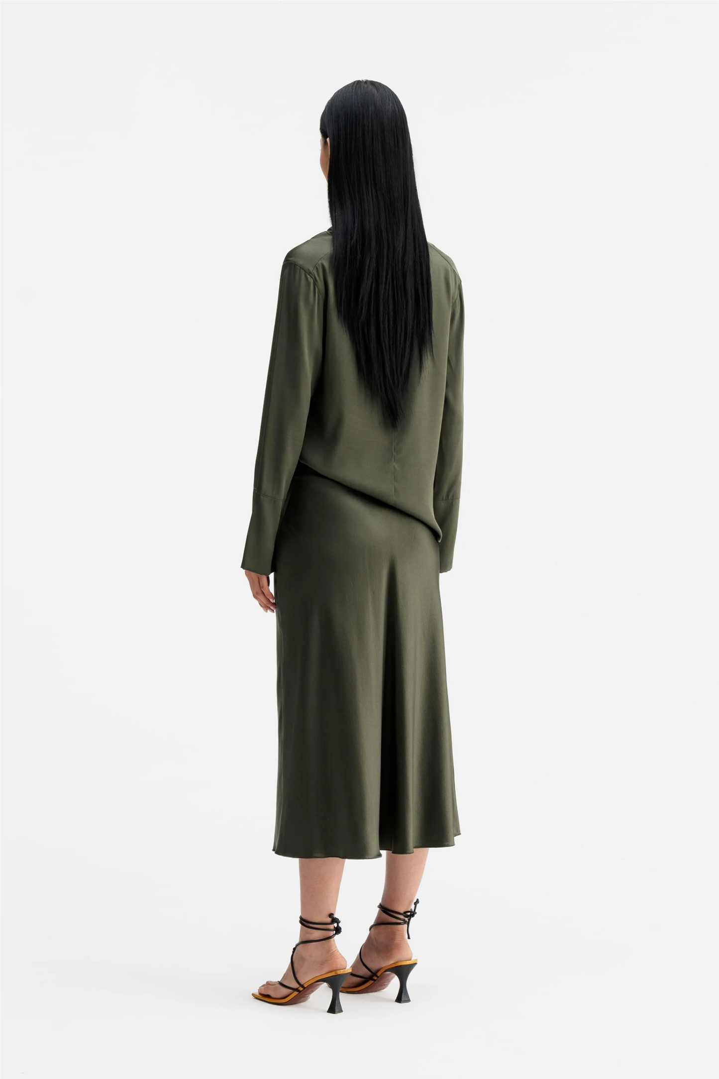 Ayumi Silk Blouse Olive