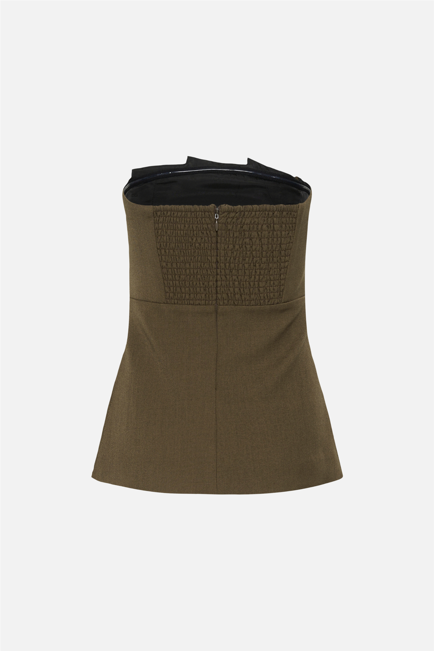 GZstacy pleat corsage Slate Black Melange.