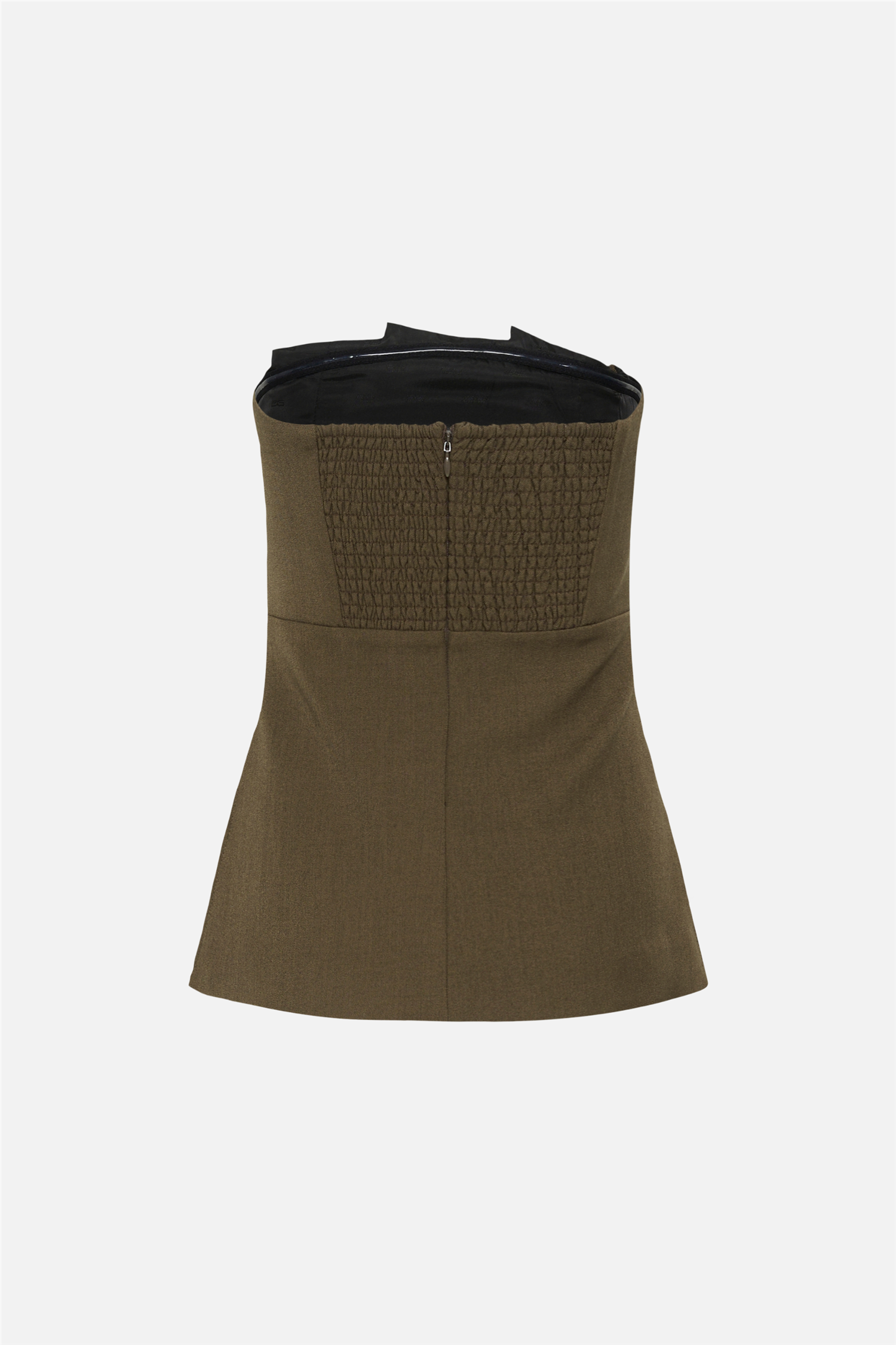 GZstacy pleat corsage Slate Black Melange.