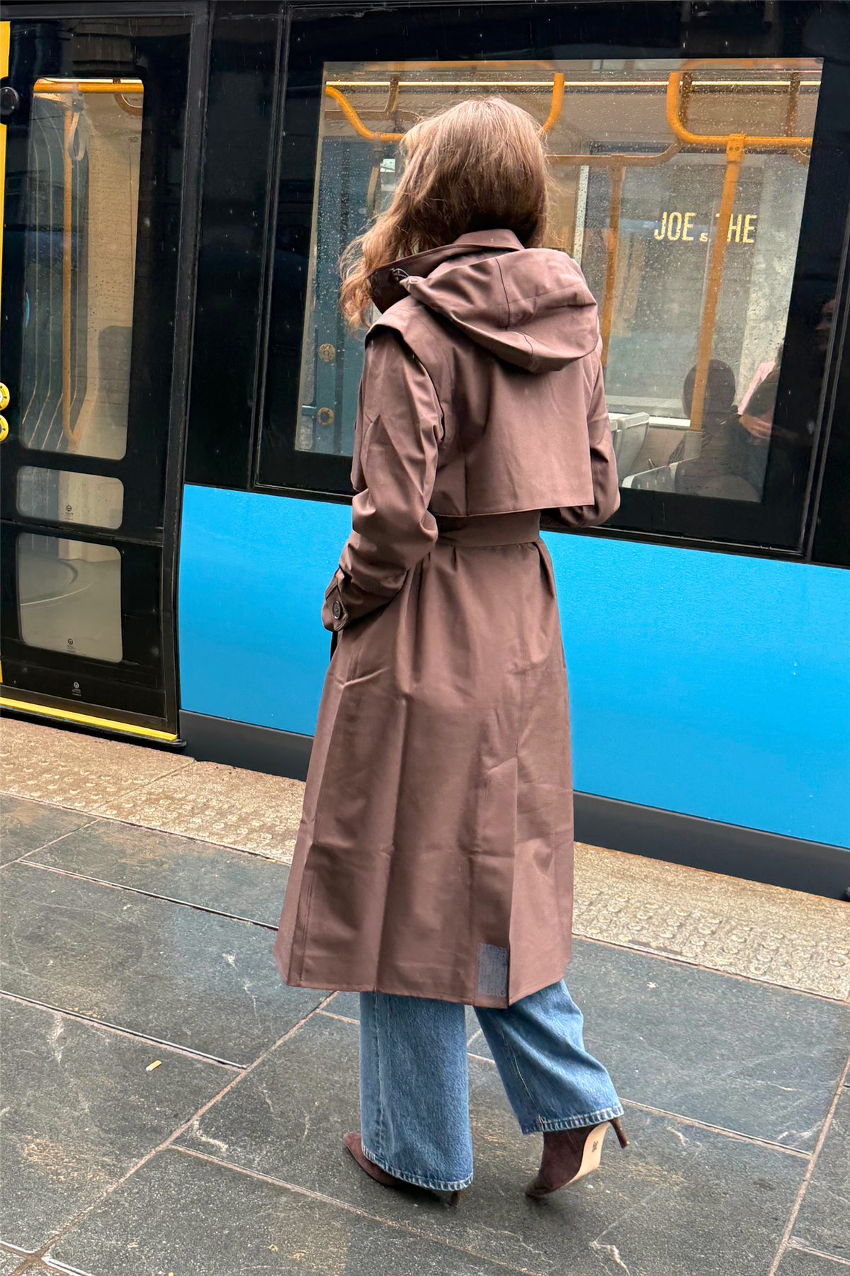 Regndråpe Trench Coat Brown