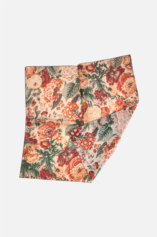 Light Warm Flower Scarf Red