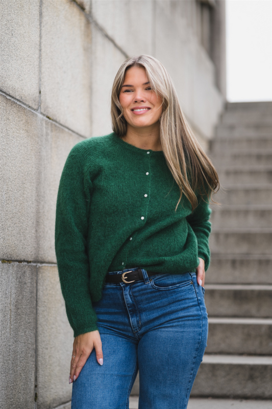 RausAmalie Cardigan Grønn