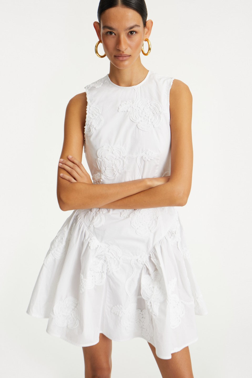 Poplin Mini Dress Bright White