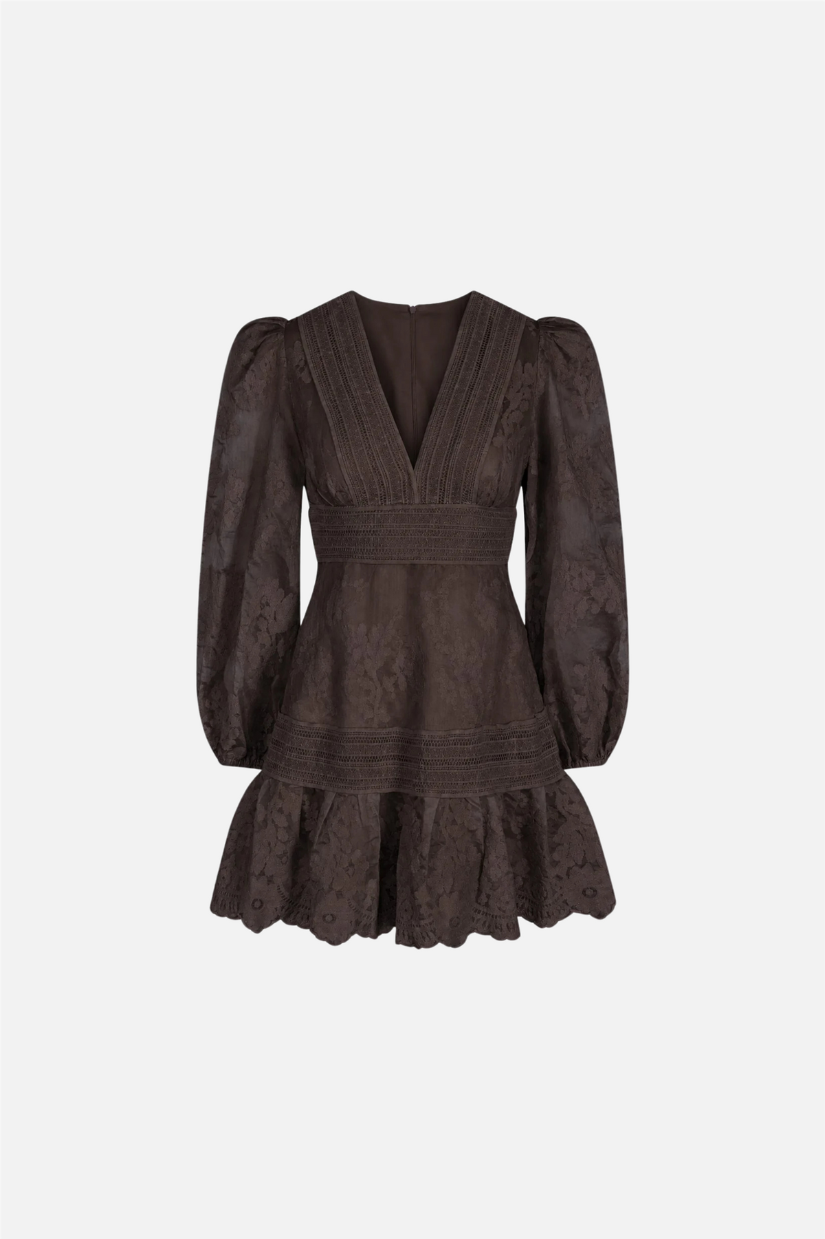 Castle Lace Dress Brown.