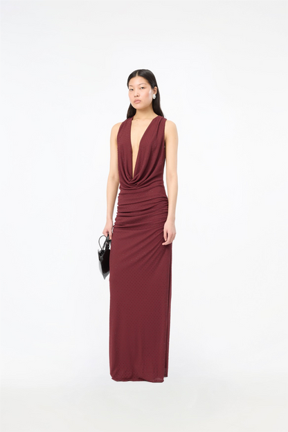 Maxi Halterneck Dress Port Royale Comb..