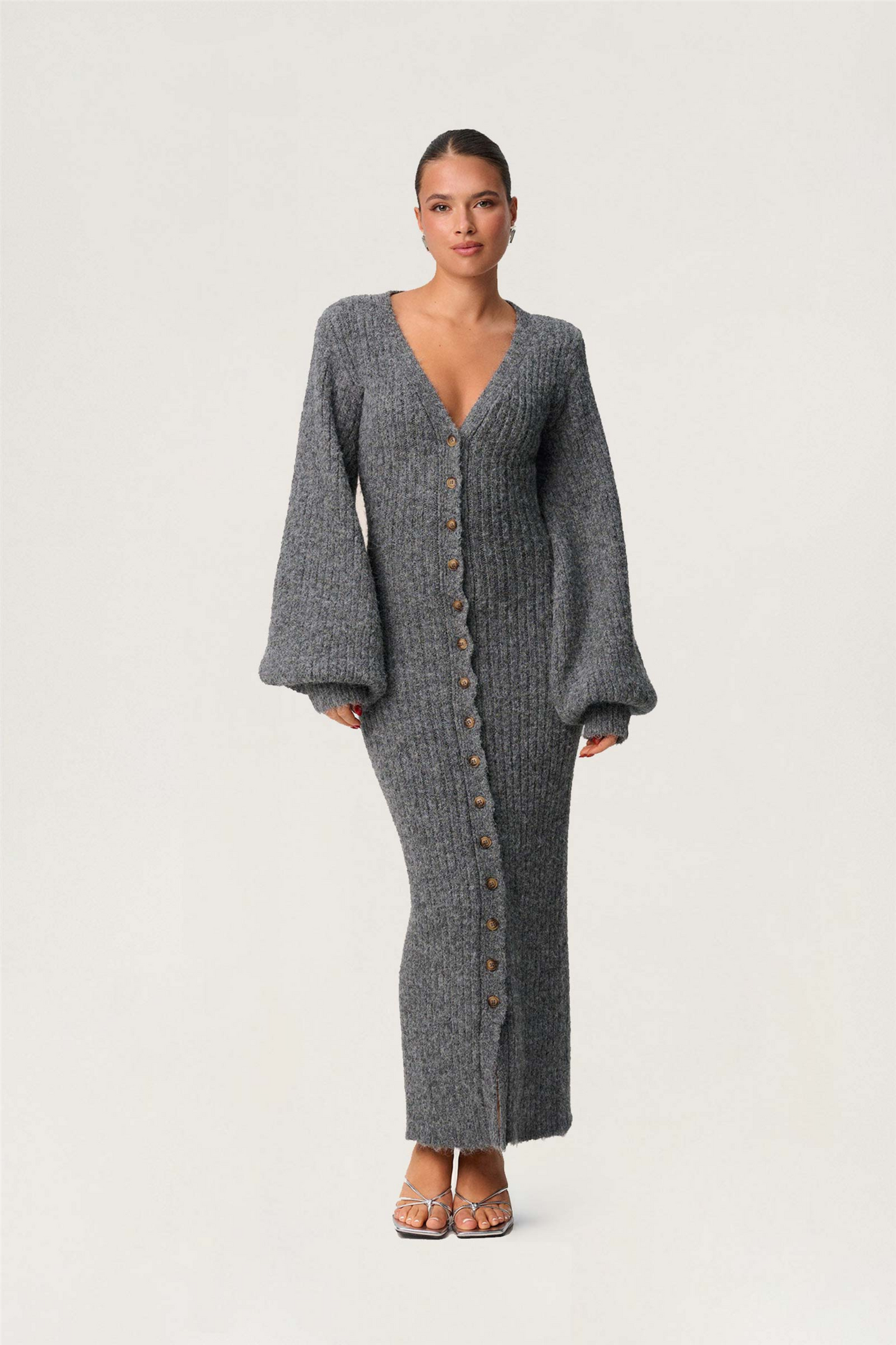 Montana Dress Grey Melange.