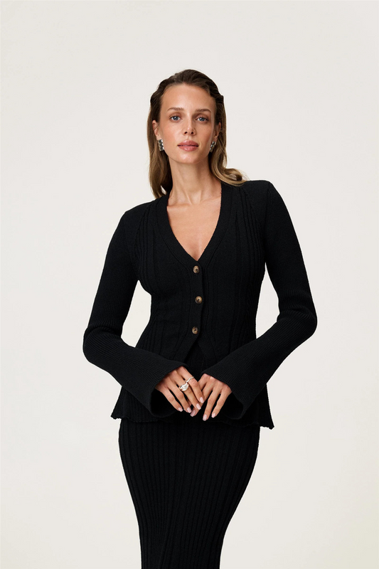 Lugo Cardigan Sort