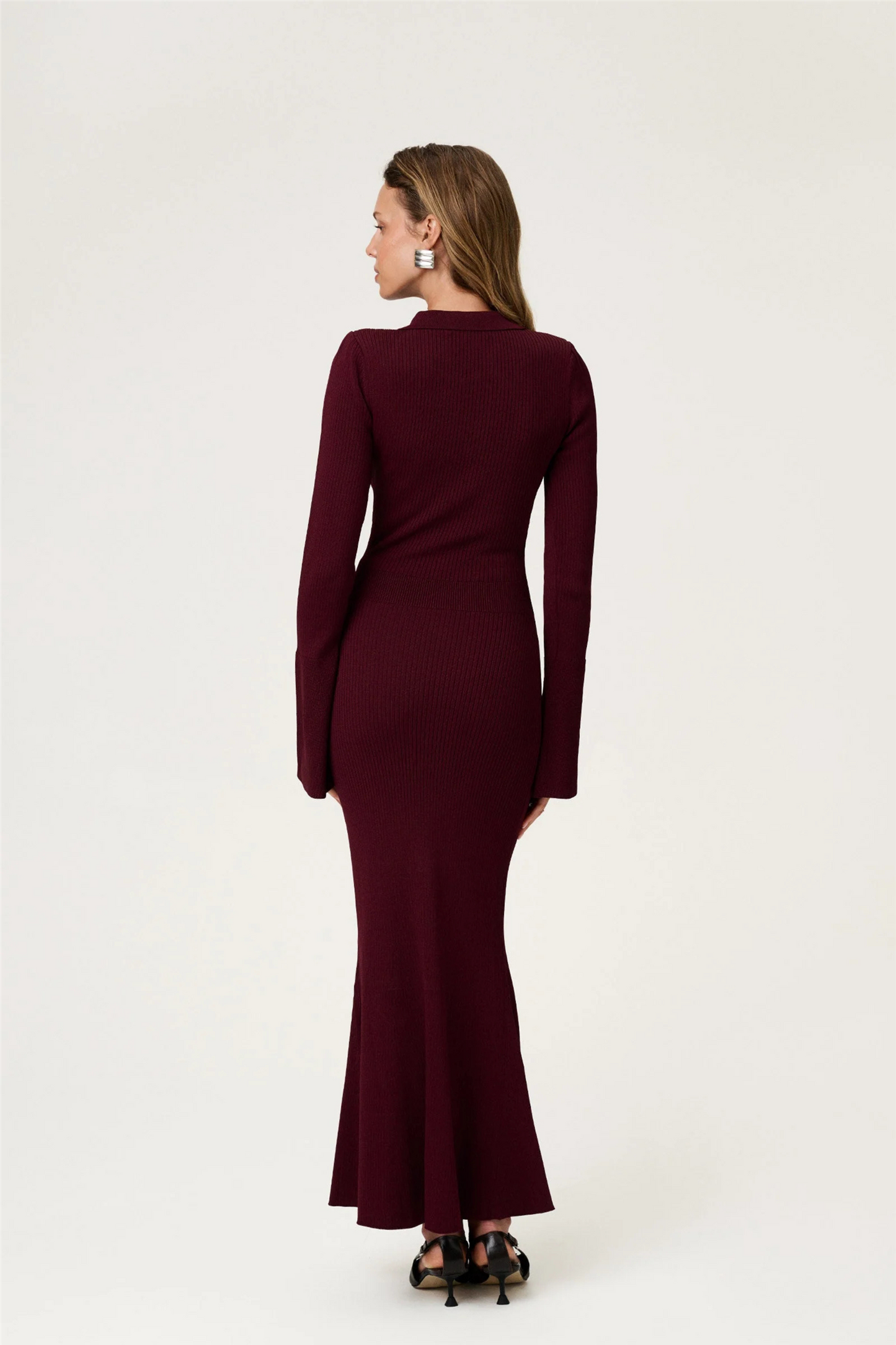 Basel dress Burgundy