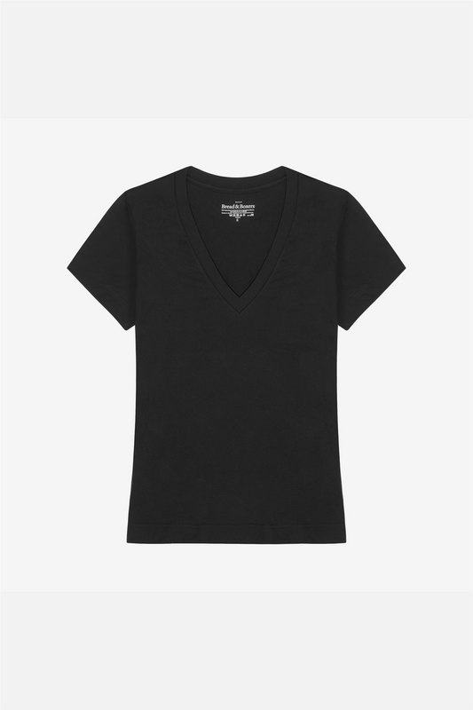 V-Neck Regular Black