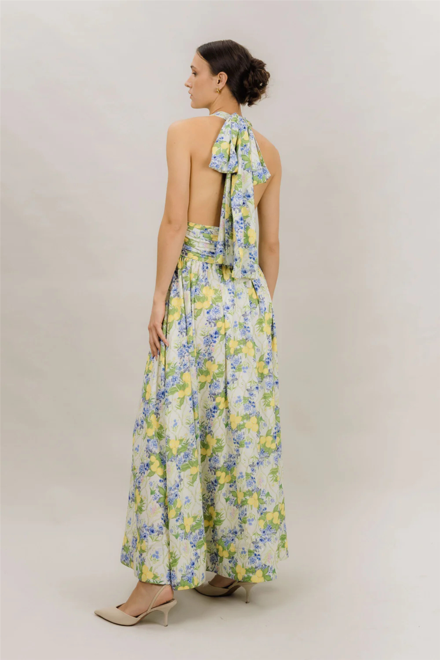 Rosso Dress Lemon Aop.