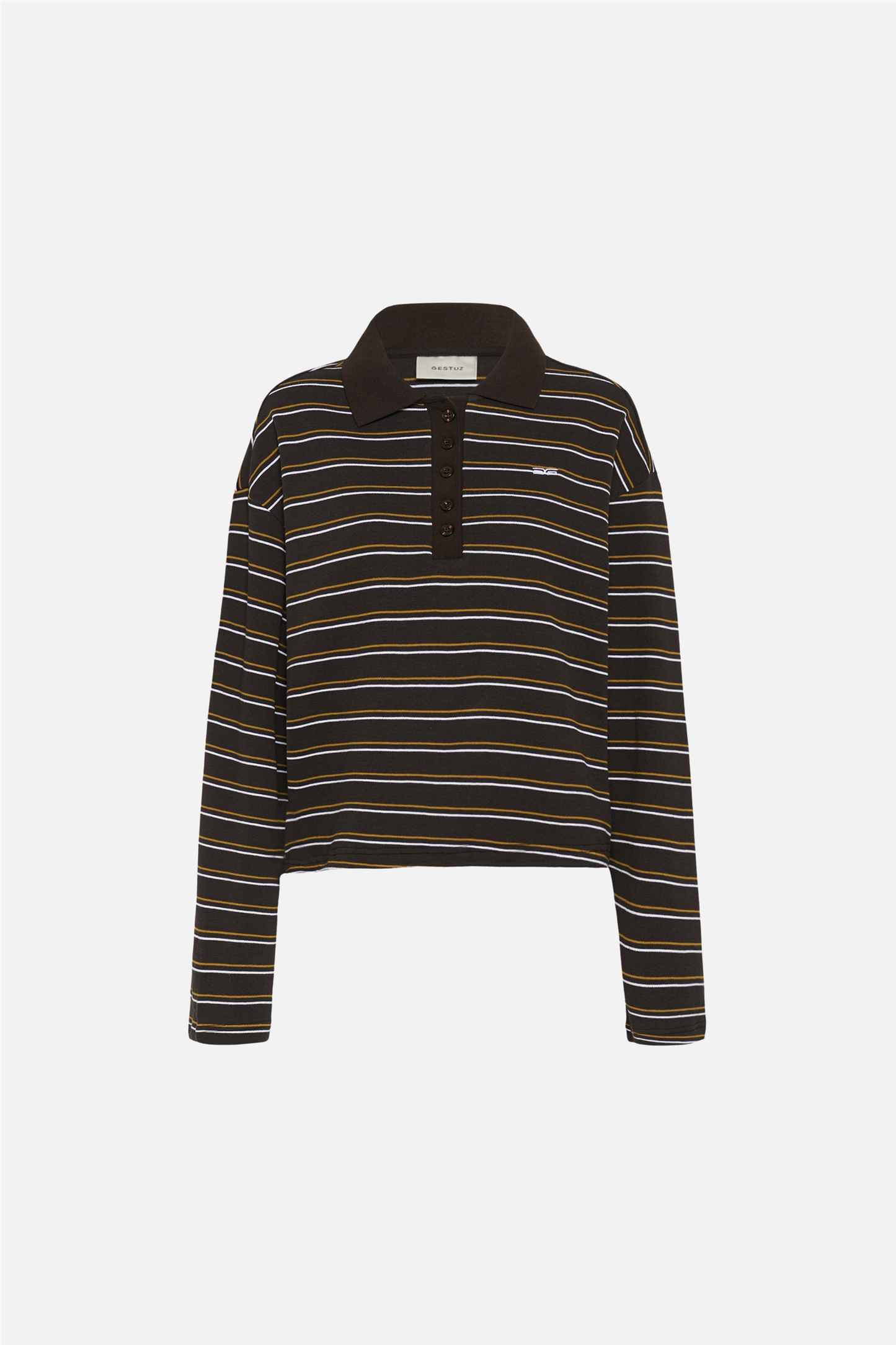 GZpilova LS polo tee Ganache Striped.