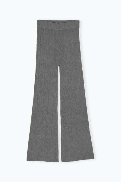 Rib Knit Pants Granite Gray.