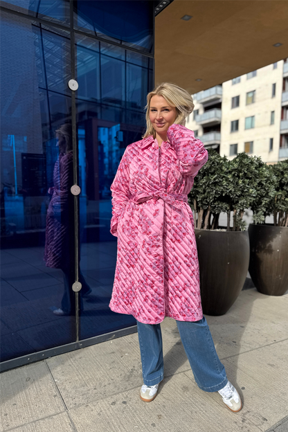 Sybillecras Coat Pink Roses