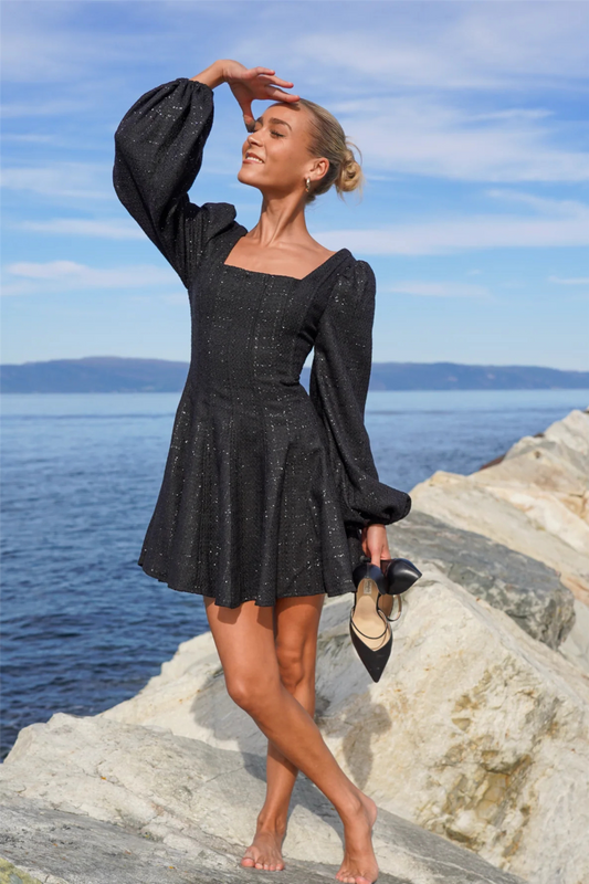 Sophie Tweed Dress Black.