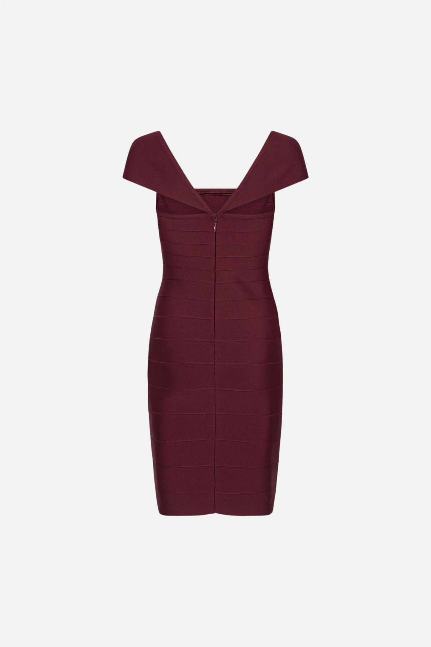 Midi Fitted Knit Dress Zinfandel.