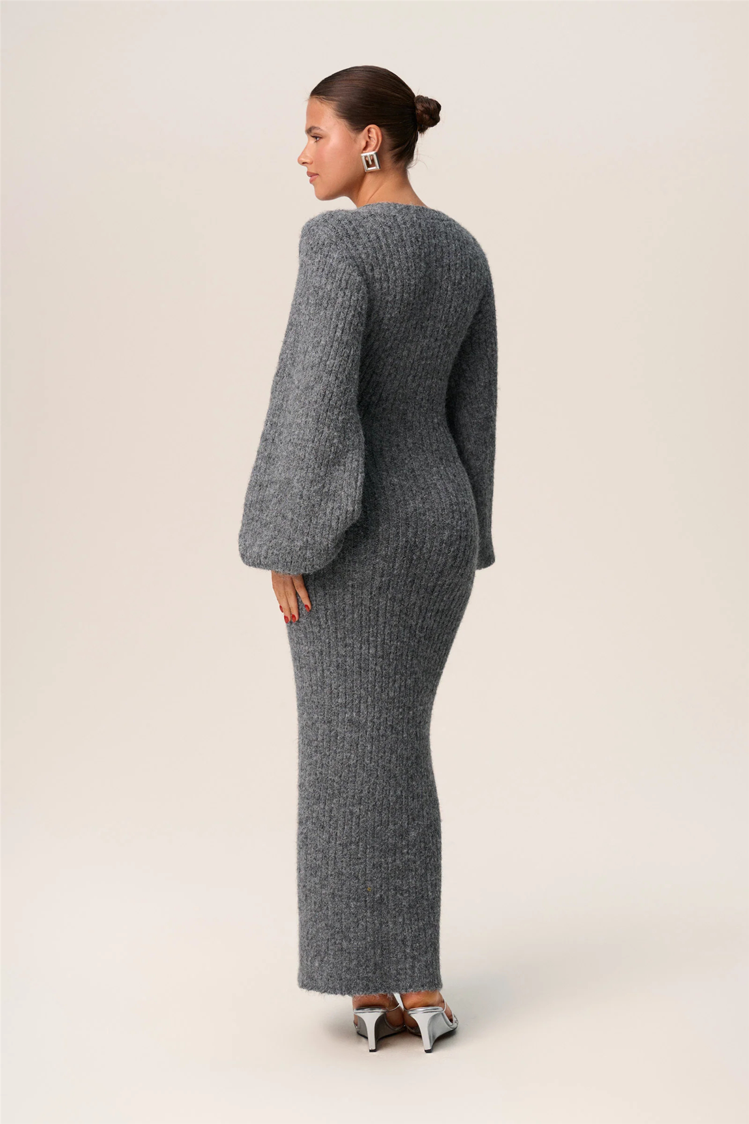 Montana Dress Grey Melange.