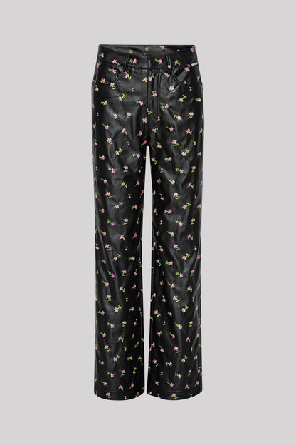 Printed Straight Pants Tiny Pink Buttercup + Tap Shoe Comb.