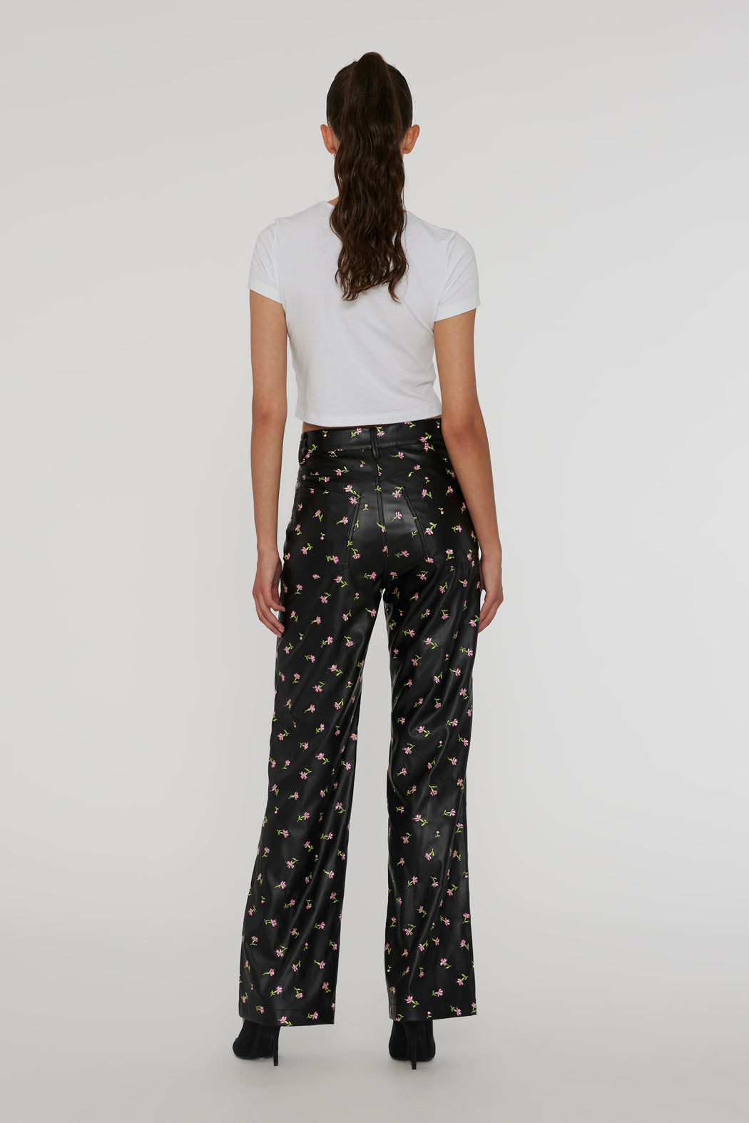 Printed Straight Pants Tiny Pink Buttercup + Tap Shoe Comb.