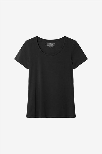T-shirt cotton stretch Black