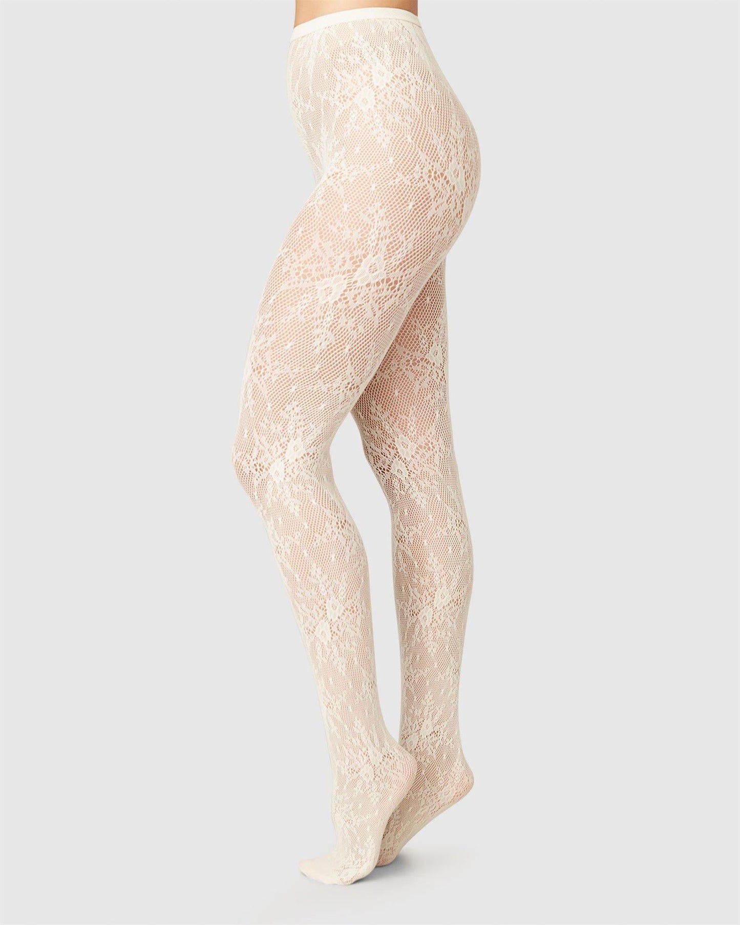 Rosa Lace Tights Ivory