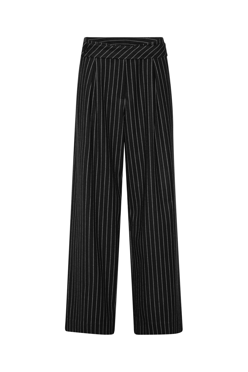 Striped Wide Pants Black Comb.