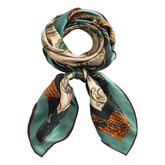 Classical Green Flower Scarf Floral