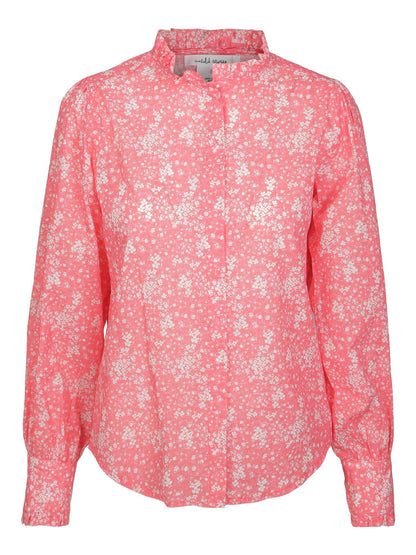 Greenpoint Ruffle Shirt Teaberry Flower