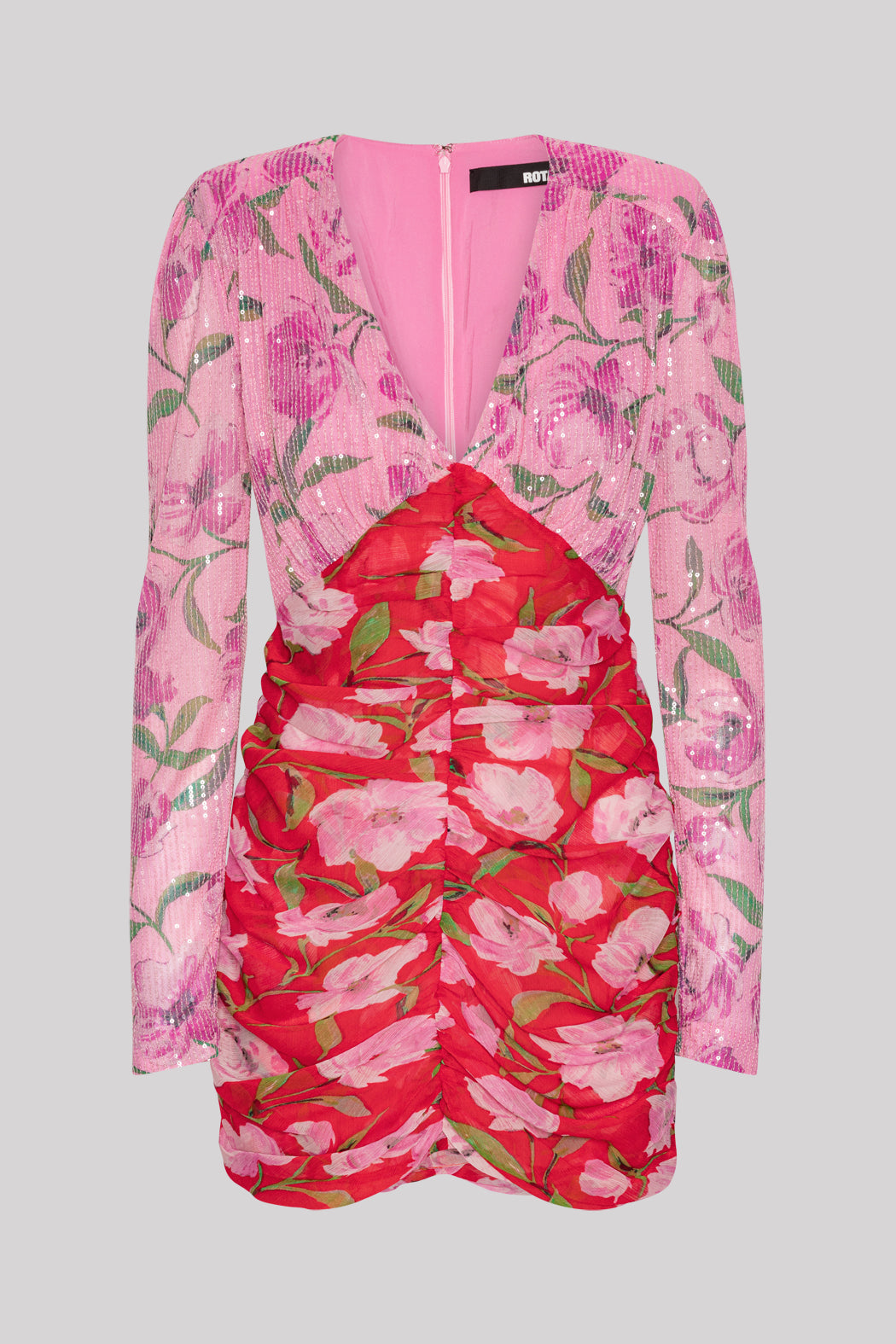 Printed Mini Ls Dress Wildeve + Prism Pink Comb.